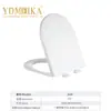 MEIKA Resistente al Desgaste Duradero PP Cubierta para Asiento de Inodoro WC Bisagras Ajustables Fácil Instalación Tapa de Inodoro Stock al por Mayor P329