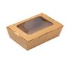 Celebridad de Internet Caja de Picnic de Papel Kraft Caja de Almuerzo Desechable Estilo Camping al Aire Libre Caja de Embalaje para Frutas Almuerzo Sushi Fábrica Personalización