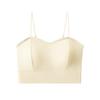 Almofada de Peito Espessa Peça Única Especial para Seios Pequenos Push-up Grande Costas Bonitas Sutiã de Alça Tubo Roupa Íntima de Seda Gelada Top Feminino Sutiã Feminino