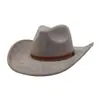 Aliexpress Amazon Wish Sombrero de Vaquero de Gamuza Suave para Otoño e Invierno Sombrero Jazz Sombrero de Caballero Sombrero de Ala Ancha