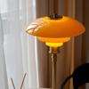 Estilo Francês Vintage Luxo Leve Idade Média Baushau Designer Dinamarquês PH2 Vidro Mesa de Cabeceira Lampada de Mesa UFO Sala de Estar Quarto