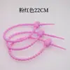 Color Corbata Adhesiva Suave Cola de Renacuajo Llavero DIY Bolsas de Joyería Colgante de Caja Ciega Correa Correa de Datos Correa