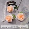 Flor Artificial Anna Rose de 3 Cabezas Simulada Flor para Boda Flor Artificial de Seda de Alta Gama Adornos Flor Decorativa para Sala de Estar Venta al por Mayor
