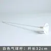 Haste Suporte Bola Ondulada Transparente Vermelha com Base Suporte Balão Suporte Balão Alumínio Filme Grande Haste Suporte Balão