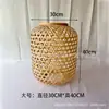 Lámpara Colgante de Linterna de Bambú Pantalla de Lámpara Japonesa Wabi-Sabi Zen Nuevo Estilo Chino Casa de Huéspedes Sala de Té Restaurante de Hot Pot Linterna de Bambú en Stock