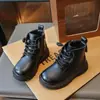 Botas Martin para Niños 2026 Otoño/Invierno Nuevas Botas Coreanas para Niños Medianos y Grandes Botines de Primavera/Otoño para Niñas Botas de Cuero con Forro Sencillo para Niños