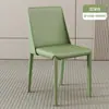 Cadeira de jantar em couro de sela para casa moderna simples italiana luxo leve cadeira de restaurante nórdica minimalista cadeira de mesa de jantar banco para encosto