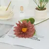 Pintura al Óleo de Cabeza Única Girasol Flor Artificial Flor Falsa Decoración para el Hogar y Bodas Arte Floral Adornos al por Mayor Arreglo de Mesa para Exteriores