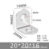 Soporte de Ángulo de Acero Inoxidable Engrosado Conector Fijo Escuadra de Ángulo Recto de 90 Grados Escuadra Triangular Pieza de Conexión de Ángulo en L