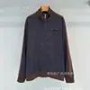 Chamarra abrigo con cremallera contrastante estilo MIU "Shenzhen Nanyou" versátil que reduce la edad bordado de letras con logo pequeño transfronterizo