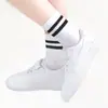 Calcetines Deportivos de Algodón Peinado para Niños, Calcetines Blancos Puros, Calcetines de Media Caña para Niños y Niñas, Calcetines Cortos Estilo Universitario para Todas las Estaciones, Suministrados por Fabricantes