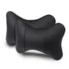 Almohada para cuello de coche accesorios de interior de coche un par de almohadas de cuero para coche reposacabezas de cabeza suministros para coche cuatro estaciones
