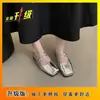 Enlace ExclusivoBotines de Tobillo de Temperamento de Verano Nuevos para Mujer Suela Gruesa Aumentadores de Altura Personas Bajas Remache Tacones Altos Casual Planos