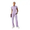 Roupas de Lavar Mãos Médicas Fonte Personalizáveis Pedidos Pequenos Giro Rápido Confortáveis Uniformes Cirúrgicos Conjunto de Uniformes para Enfermagem de Centro de Reabilitação