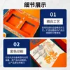 Caja de Empaque de Té Personalizada por el Fabricante, Caja de Empaque tipo Almeja para Set de Regalo de Alta Gama, Bolsa de Papel, Caja Vacía de Doble Apertura con Tapa y Base