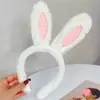 Linda Diadema de Panda con Orejas para Lavar la Cara, Corona Alta, Dibujos Animados, Felpa, Maquillaje para Mujer, Lavar el Cabello, Banda para el Cabello, Adorno para la Cabeza