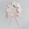 Faixa de Cabelo de Renda Flor de Cinco Pétalas para Bebê Adereço de Cabeça Pequena Princesa Joia do Ano Novo Chinês Estilo Coreano Estilo Estrangeiro
