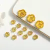 Pulsera, collar, accesorios de joyería, colgantes de flor, cuentas espaciadoras, cuentas sueltas, ensartado a mano, materiales para joyería con forma de flor hueca de cinco pétalos