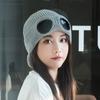 Gorra de Aviador Gorra de Béisbol de Punto Gorro de Lana Cálido de Invierno para Mujer Gorra de Estilo Coreano Gorro Jersey de Moda Personalizado