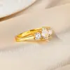 Moda Transfronteriza anillo de plata de ley S925 con circonita al por mayor simple lujo ligero sentido de alta gama anillo para mujer joyería para la mano