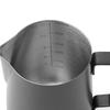 350ml de aço inoxidável preto flor copo bolha de leite copo japonês profissional graduado frasco de leite aparelho de café conjunto