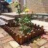 Madera Resistente a la Corrosión Macizo de Flores para Exteriores Huerta Valla de Jardín Patio de Jardín Pequeño Huerto Muro de Contención de Madera Banda de Aislamiento