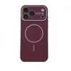 Adecuado para funda de teléfono magnética con ventana grande para Apple 17 Pro Max, funda protectora anti-huellas dactilares de cobertura completa anti-caídas para iPhone 16