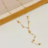Popular Collar de Acero Inoxidable Completo con Diseño de Nicho para Mujer, Adecuado para el Trabajo Diario, Elegante y Lujoso, Recubrimiento de Oro Real de Alta Gama, Cadena Versátil para la Clavícula