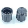15X15Mm Todo Negro Plástico Negro Perilla Amplificador Mezclador Audio Volumen Codificación Tapa de Potenciómetro Flor