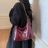 Bolsa Pequena de Ombro de Alta Qualidade com Senso de Multidão Feminina Retrô Nova Moda 2025 Bolsa Transversal Feminina Casual para o Dia a Dia