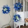 3 Cabezas de Flores de Lirio Araña Rojo Artificiales, Materiales de Flor para Pasador de Pelo Estilo Antiguo DIY, Pinzas Decorativas para el Cabello