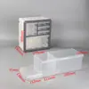 Caja de Elementos de Cajón de Escritorio de Plástico Japonés Caja de Almacenamiento Tipo Bloque de Construcción Estante para Materiales de Componentes Electrónicos Gabinete con Herramienta para Clasificar Tornillos