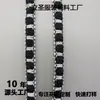 Bolsa para Roupas de Renda Crochê Trançada Estilo Chanel Pequena de 1,2 cm de Largura Acessórios de Cabelo Borda Gola Veste Decorativa