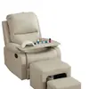 Sillón reclinable perezoso multifuncional para una persona para manicura, extensiones de pestañas y pedicura, mecedora eléctrica reclinable y para dormir para salón de belleza y sala de estar