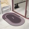 Alfombrilla de baño de terciopelo con tecnología transfronteriza, alfombrilla absorbente antideslizante para baño, alfombrilla de suelo de tierra de diatomeas fácil de cuidar, al por mayor personalizable