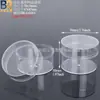 Caja de Plástico Ps de Donut, Caja Redonda Plana Personalizada para Slime, Caja de Empaque para Joyería, Caja de Regalo de Alta Transparencia tipo Nido de Pájaro