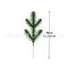 Enfeites de Natal de agulha de pinho artificial de cinco pontas, materiais DIY de pinha vermelha, acessórios de guirlanda de cipó, decorações de árvore de Natal