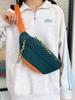 Bolso de cintura para mujer, moda de primavera y verano 2024, color contrastante, informal, sencillo, para hombre, bandolera de hombro de color liso