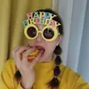 Óculos Chapéu de Aniversário, Óculos Divertidos de Bolo de Aniversário, Óculos para Festa de Feliz Aniversário