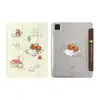 Funda de pato linda con agujero en la nariz, adecuada para iPad mini 6/7, diseño plegable en Y con ranura para bolígrafo, 11 pulgadas para mujer, antideslizante