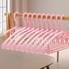 Perchas sin Costuras de Hombro Ancho para Uso Doméstico, Perchas Antideslizantes para Ropa, Perchas de Plástico Engrosado para Adultos, Perchas para Ropa de Estudiantes de Dormitorio