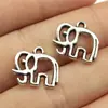 14x16mm 0.9g Multicolor Accesorios DIY Dijes Colgante Pequeño Elefante