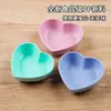 Plato para Salsa en Forma de Corazón, Plato para Salsa de Soya, Plato Pequeño de Estilo Japonés, Plato para Vinagre, Plato para Salsa para Mojar, Plato para Postre, Plato de Plástico, Plato de Paja de Trigo