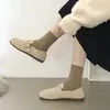 Zapatos planos Birkenstock retro de suela blanda para mujer, nueva colección de otoño 2026, estilo francés, versátiles con vestidos, que aumentan la altura, planos de punta profunda