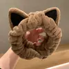 Faixa de Cabeça com Orelhas de Gato Recheadas para Mulheres, Faixa de Cabeça para Lavar o Rosto, Acessórios de Cabelo Fofos Estilo Coreano Outono e Inverno, Acessórios de Cabelo Faixa de Cabeça, Novo Acessório de Cabeça de Desenho Animado