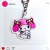 Merchandise de Desenho Animado Sanrio Coleção Xiaohongshu Chaveiros Popular no Tiktok Desenho Animado Pingente de Acrílico Acessórios Atacado