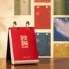 Calendario 2027 Personalizado de Una Página por Día Desprendible de Escritorio con Encuadernación de Hebilla Metálica Regalo Corporativo Una Cara