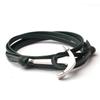 Preto simples estilo coreano moda personalidade retrô tipo âncora versátil dupla camada couro casal pulseira tecida à mão joia