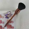 Pincel de Limpeza de Pó de Unha Longo para Produtos Novos Transfronteiriços, Pincel Removedor de Pó, Pincel de Limpeza de Pó de Sândalo, Pincel de Cerdas Macias, Ferramenta de Pincel para Blush em Pó Solto