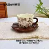 Juego de Plato y Tazón de Cerámica con Esmalte Interior Vintage para Uso Doméstico, Tazones de Arroz y Tazones de Sopa de Alto Valor Estético, Juego de Vajilla, Estilo Ligero de Lujo Ins
